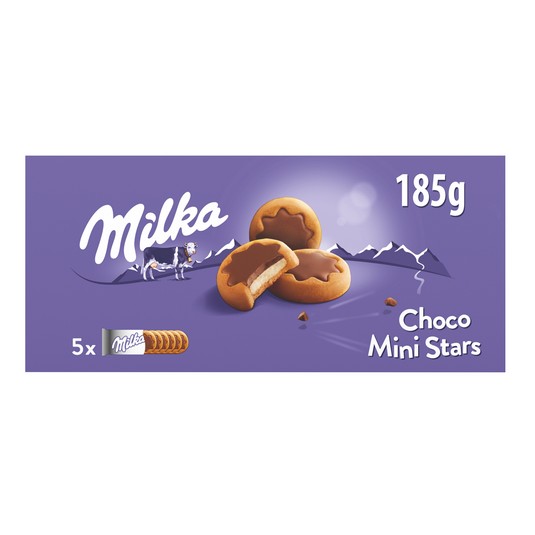 Mini stars de chocolate - Milka - 185g
