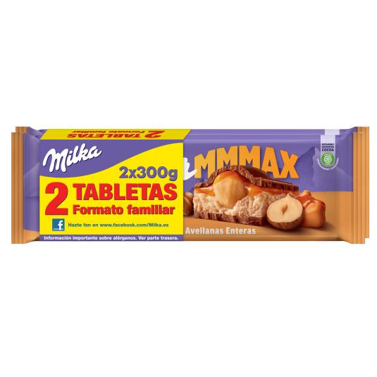 Chocolate caramelo y avellanas Milka - 2x300g