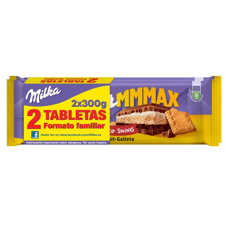 Chocolate leche relleno galleta Milka - 2x300g
