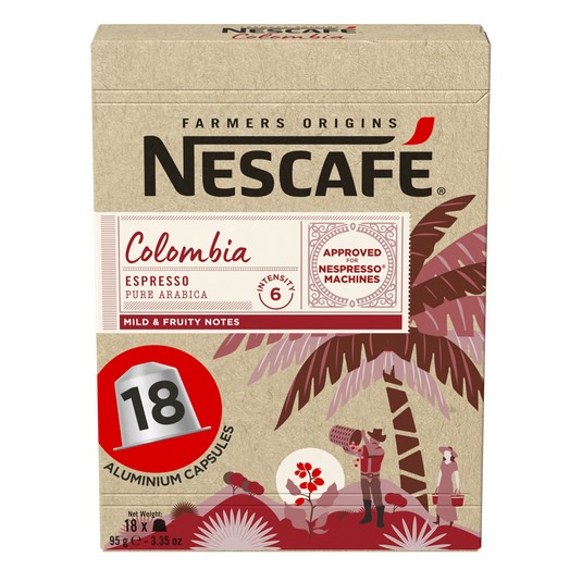 Café cápsulas Colombia Farmers Origins Nestlé - 18 uds