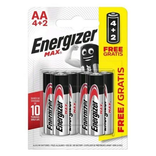Pilas Alcalina AA Energizer - 4+2 uds