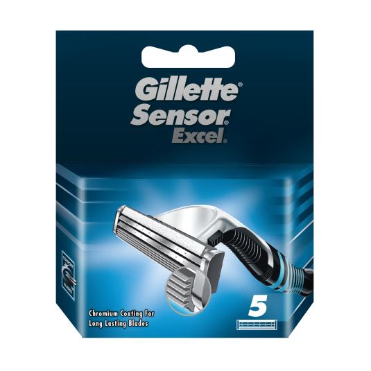 Recambio Maquinilla Afeitar Sensor excel - Gillette - 5 uds