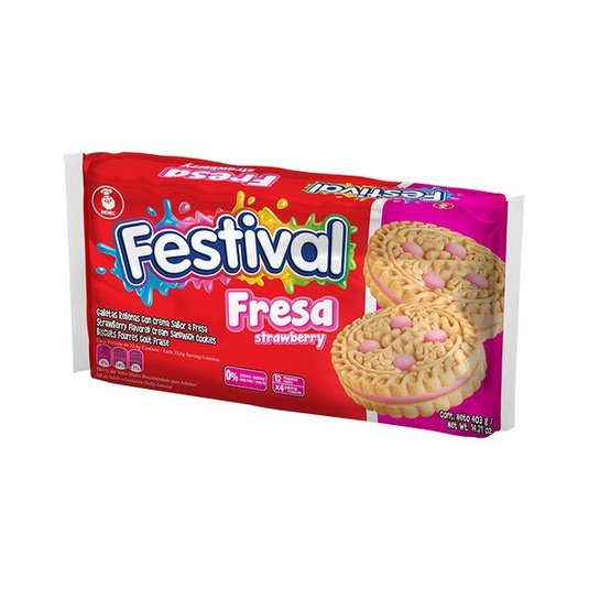 Galletas de fresa Festival 403 g