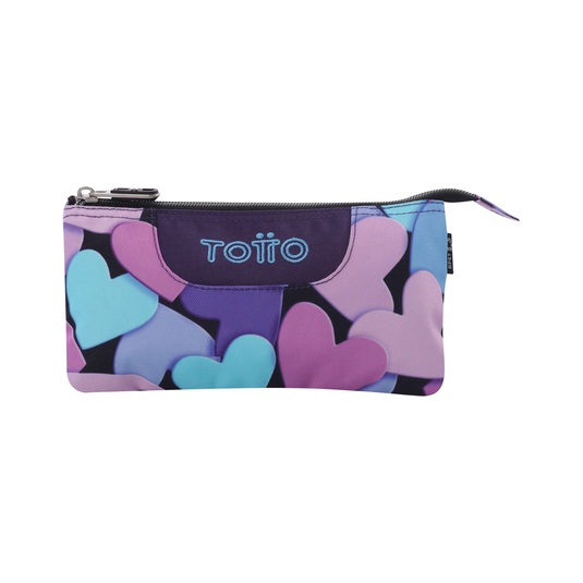 Estuche triple Totto dear blue
