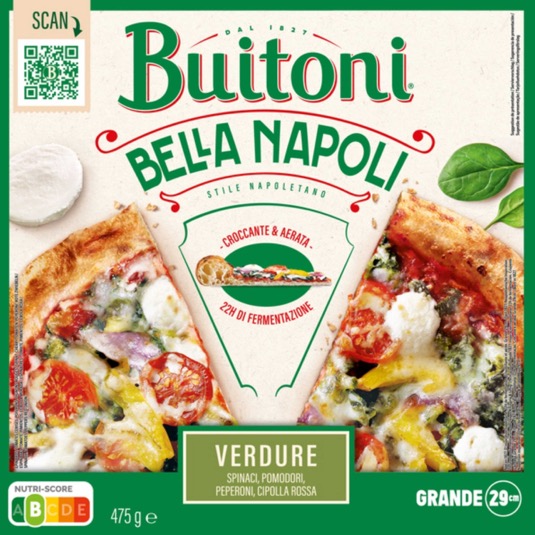 Pizza Verduras Bella Napoli Buitoni - 475g