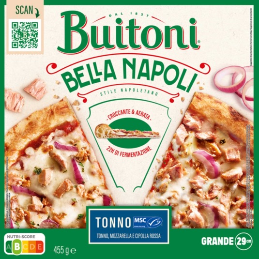 Pizza Atún Bella Napoli Buitoni - 455g