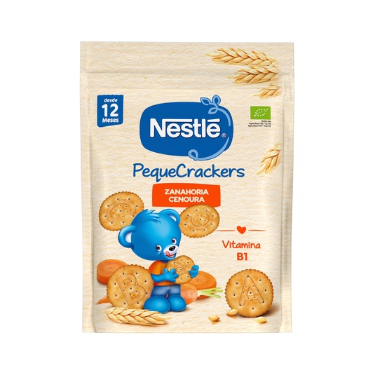 PequeCrackers infantiles zanahorias ecológicas 12 meses