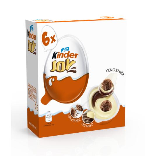 Huevos con sorpresa Joy 6 uds - Kinder - 120g