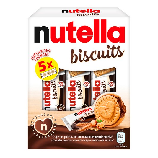 Biscuits 5 bolsitas - Nutella - 207g