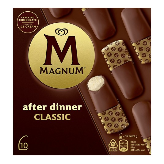 Helado Vainilla y Chocolate After Dinner - Magnum - 10x35ml