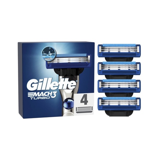 Gillette MACH3 Turbo Cuchillas De Recambio 