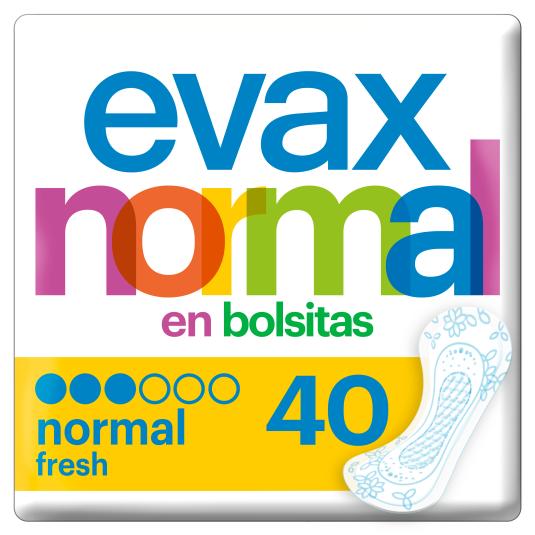 Salvaslips Normal Fresh - Evax - 40 uds