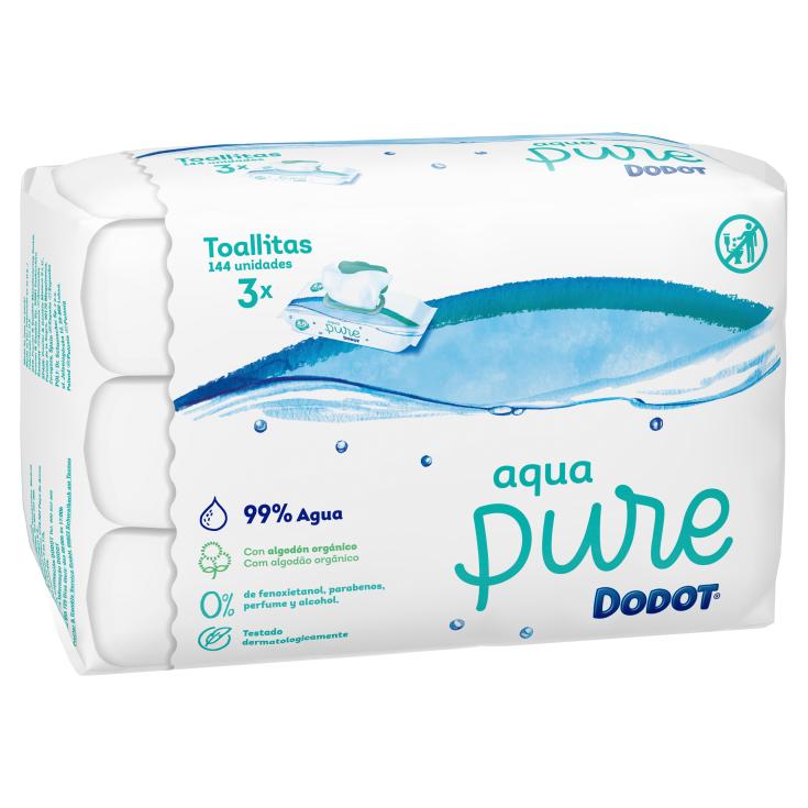 Toallitas húmedas Aqua Pure - Dodot - 3x48 uds