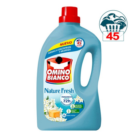 Detergente líquido Nature Fresh Omino Bianco 45 lavados