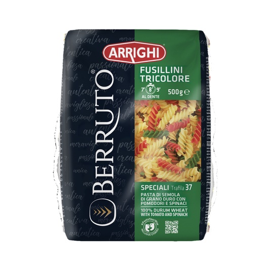 Fusillini Tricolore Berruto bolsa 500g