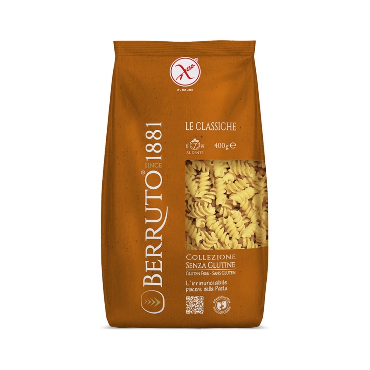 Fusili Berruto sin gluten bolsa 400g