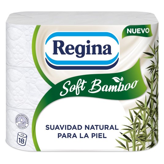 Papel higiénico soft bamboo - 18 uds