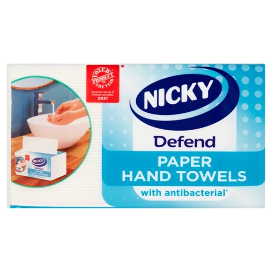 Papel seca manos anti bacterias Nicky - 100 uds