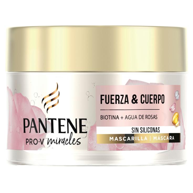 Mascarilla capilar Fuerza y cuerpo con agua de rosas - 160ml