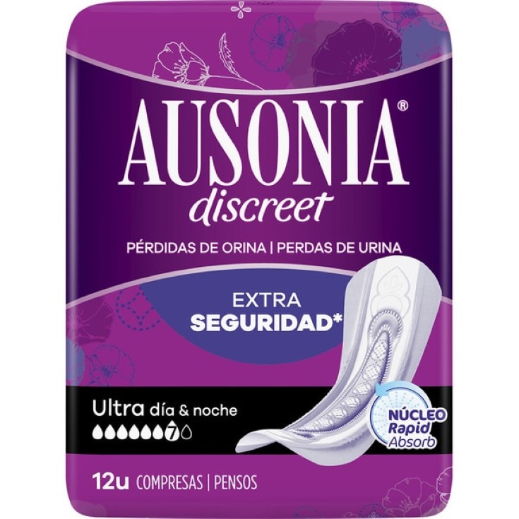 Compresas para pérdidas de orina ultra dia & noche - 12 uds