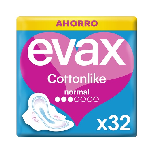  Compresa con alas normal bolsa 32 unidades
