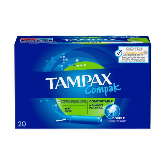 Tampones Compak Super - Tampax - 20 uds