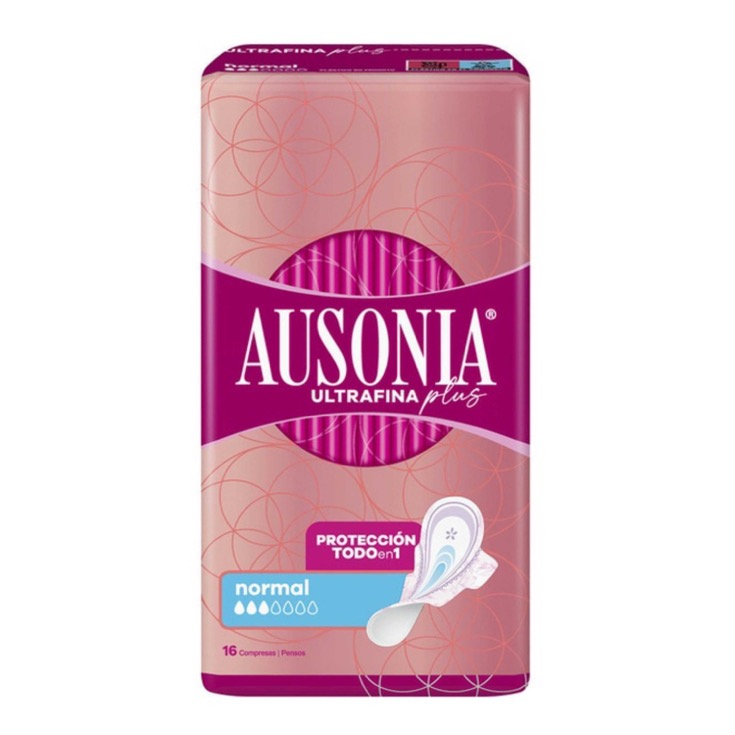 Compresas ultrafinas con alas Normal - Ausonia - 16 uds