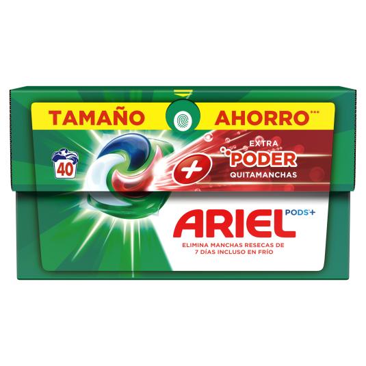 Cápsulas detergente Quitamanchas Ariel - 40 lavados