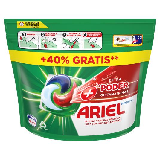 Detergente cápsulas all in 1 extra - Ariel - 40+16 lavados