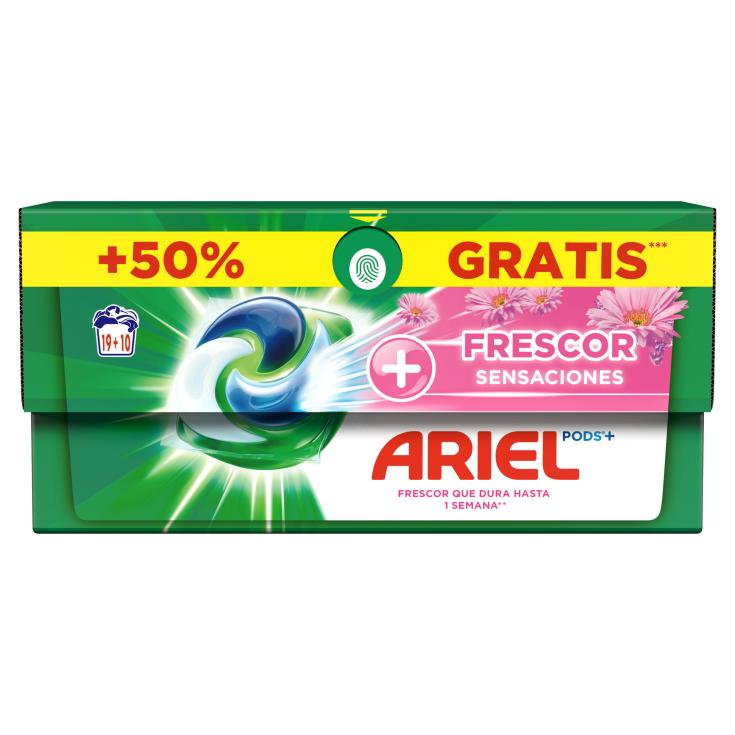 Detergente cápsulas all in 1 sensaciones Ariel - 27 lavados