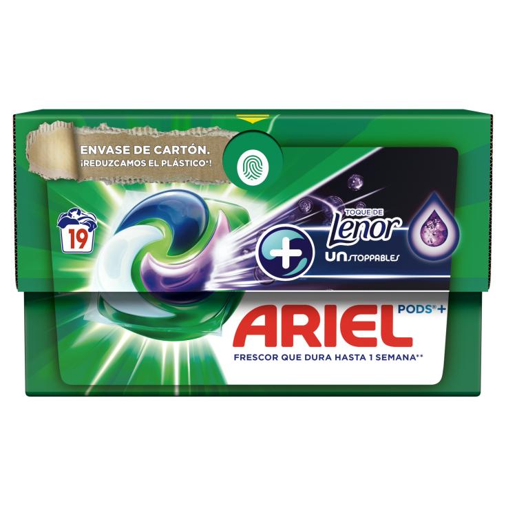 Detergente cápsulas all in 1 unstoppables Ariel - 19 lavados