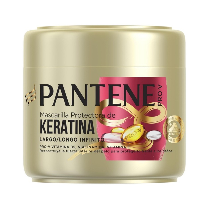PANTENE MASCARILLA 300ML KERATINA CABELLO LARGO INFINITO