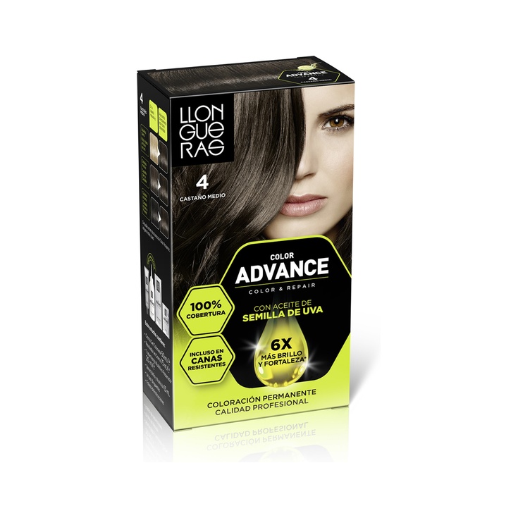 TINTE COLOR ADVANCED CASTAÑO MEDIO Nº4