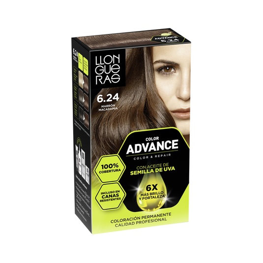 TINTE COLOR ADVANCED MARRÓN MACADAMIA Nº624