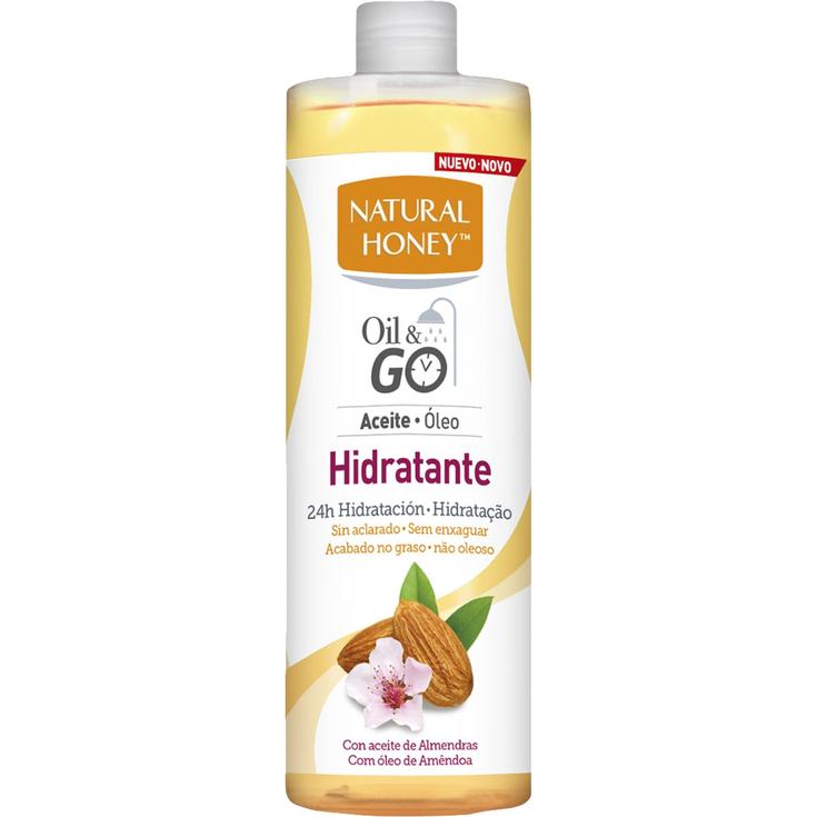 Aceite corporal hidratante Oil&Go con aceite de almendras 