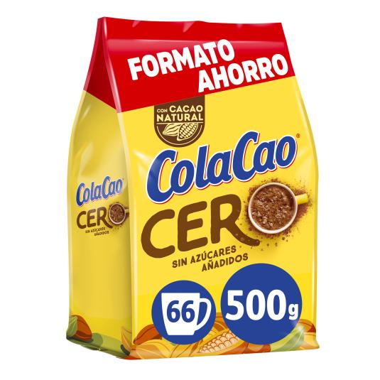 Cacao en Polvo 0% azúcares añadidos - Cola Cao - 500g