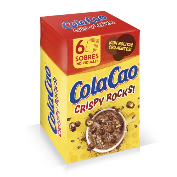 Cacao en polvo Colacao Crispy rocks - 6 sobres
