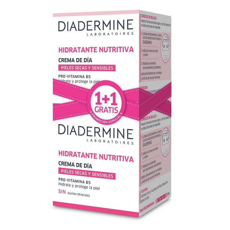 Crema Hidratante de Día P.Seca Diadermine - Pack 2x50ml