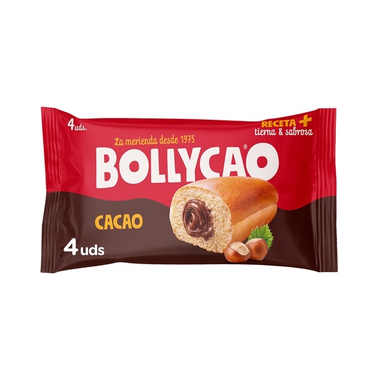 Rellenos de cacao 4 unidades envase 180 g formato ahorro