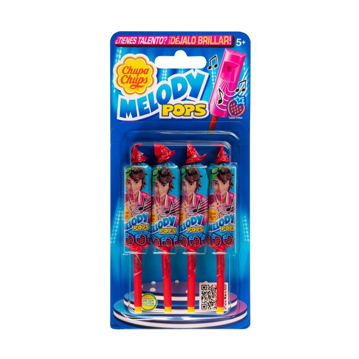 Melody Pops sabor a fresa 4 uds - Chupa Chups - 60g