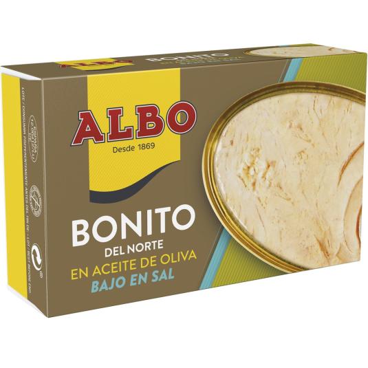 Bonito del Norte en Aceite de Oliva Bajo en Sal - Albo - 82g
