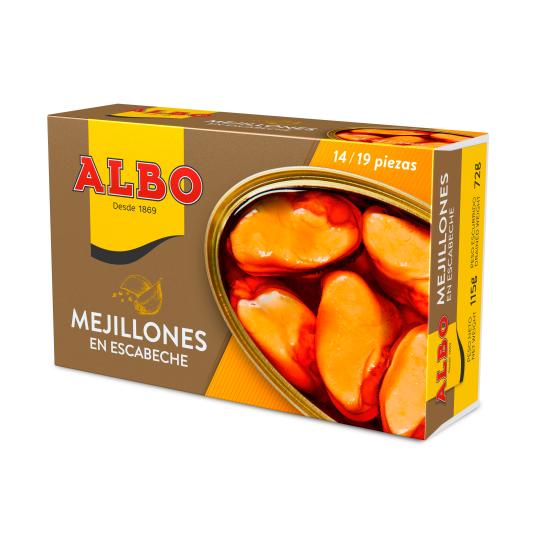 Mejillones en escabeche 14/19 72g