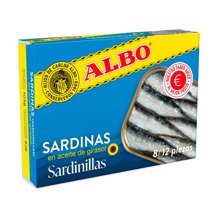 Sardinas en aceite de girasol Albo - 82g