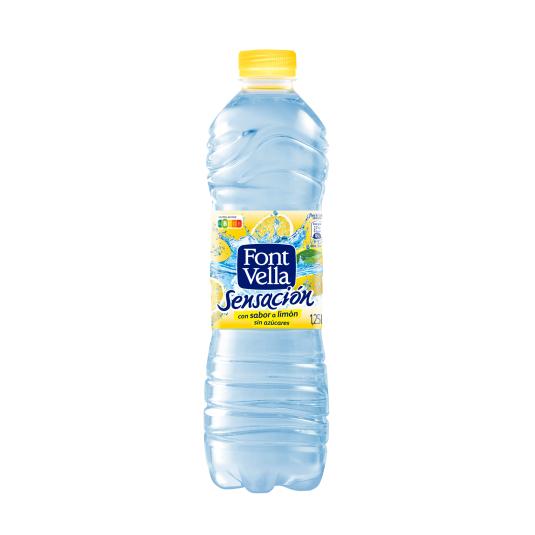Agua Mineral de Sabores Limón Sensación - Font Vella - 1,25l