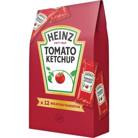 Ketchup monodosis 12 bolsitas Heinz