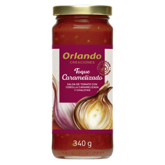 Salsa de tomate con cebolla caramelizada orlando - 340g