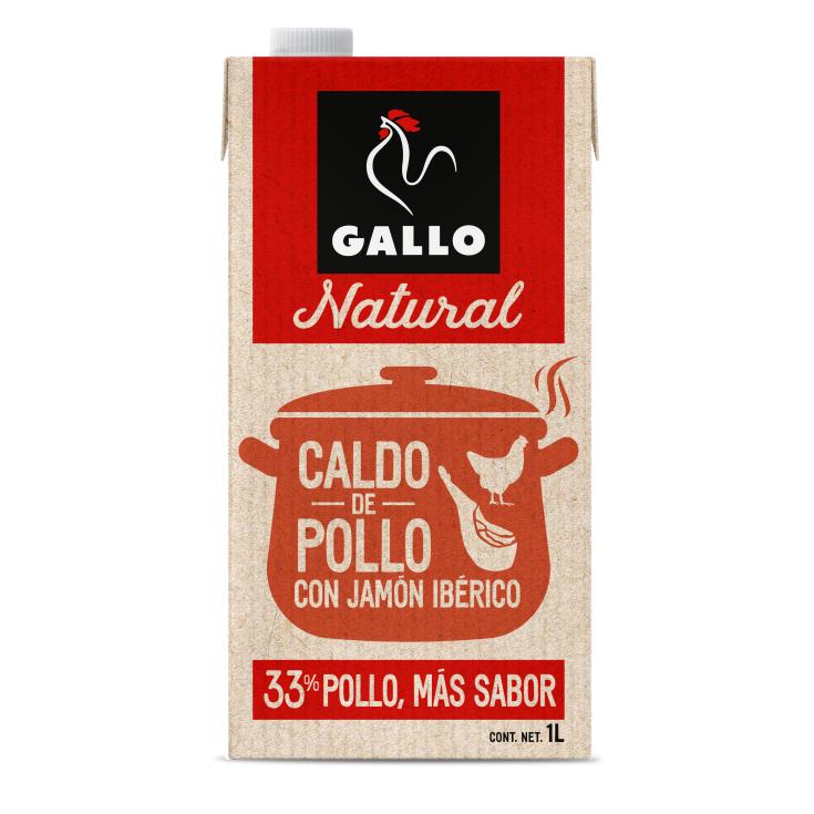 Caldo de pollo con jamón Gallo - 1l