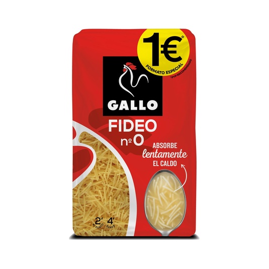 Pasta Fideo Nº 0