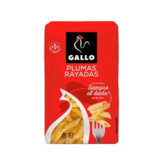 Plumas rayadas - 400g