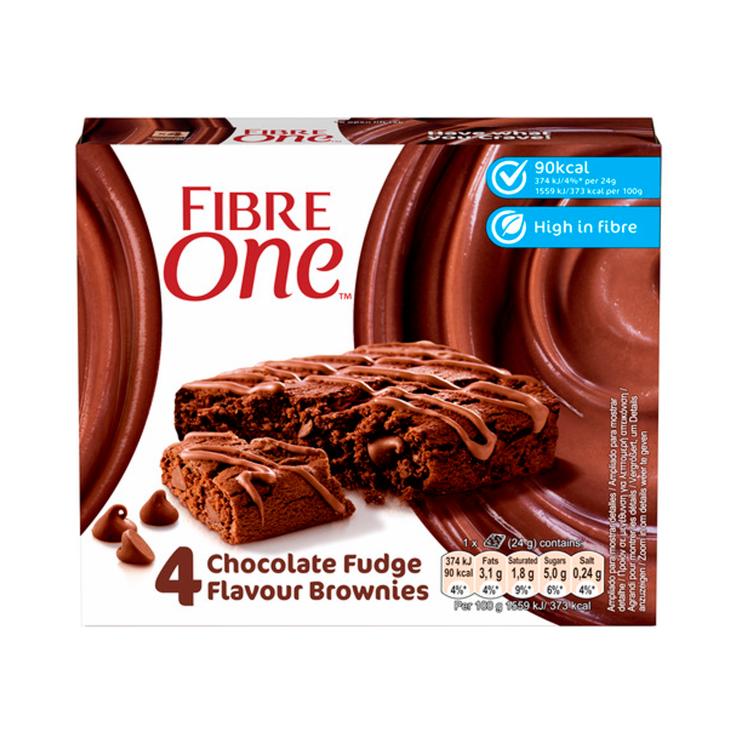 Brownies de chocolate 5 uds - Fibre One - 120g